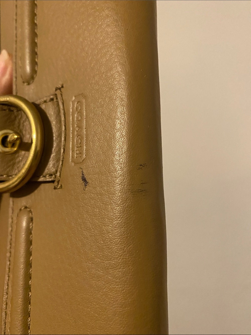 Coach Tan Leather Shoulder Bag with Matching Wallet - Picture 16 of 16